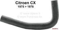Sonstige-Citroen - CX, Kühlerschlauch oben, für den Wärmetauscher (Heizung). Passend für Citroen CX, von 