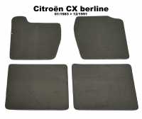 citroen teppichsaetze fussmatten cx fussmattensatz velour exellence 4 teilig hinten vorne hellgrau P42440 - Bild 1