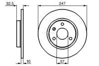 citroen vorderradbremse hydraulikteile bremsscheibensatz ax 14 diesel vorne P43014 - Bild 1