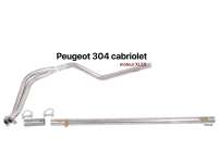 Peugeot - P 304, Auspuffrohr vorne (doppelter Anschluß). Passend für Peugeot 304 (Cabrio), von Bau