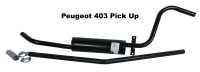 peugeot auspuffanlage p 403 schalldaempfer hinten pick up benzin P72309 - Bild 1