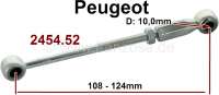 Peugeot - Schaltstange (Verbindungsstange) für die Gangschaltung. Für Kugelkopf: 10,0mm. Gesamtlä