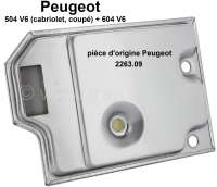 Peugeot - P 504/604, Ölfilter für das Automatikgetriebe. Passend für Peugeot 504 V6 (Cabrio + Cou