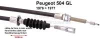 peugeot handbremsseile p 504 handbremsseil hinten gl 76 77 16351110mm links P74114 - Bild 1