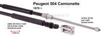 peugeot handbremsseile p 504 handbremsseil hinten rechts camionette 79 13301030mm P74125 - Bild 1