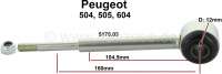 Peugeot - P 504/505/604, Stabilisator Stange, Hinterachse. Passend für Peugeot 504 Limousine (auße