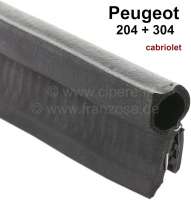 Peugeot - P 204/304, Dichtung (Ersatztyp) für den Kofferraumdeckel. Passend für Peugeot 204 Cabrio