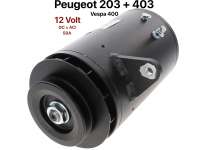 Peugeot - P 203/403, Gleichstrom Lichtmaschine (10mm Keilriemen Breite). Passend für Peugeot 203 + 
