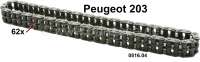 Peugeot - P 203, Steuerkette, 62 Kettenglieder (Duplex, Doppelkette). Passend für Peugeot 203. Or. 
