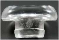 Citroen-2CV - Leuchtendeckel halb (Pilzform), Farbe klar. Diese pilzförmigen Leuchten waren an vielen k