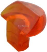 Peugeot - Leuchtendeckel halb (Pilzform), Farbe orange. Diese pilzförmigen Leuchten waren an vielen