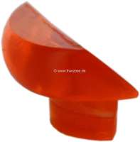 Citroen-2CV - Leuchtendeckel halb (Pilzform), Farbe orange. Diese pilzförmigen Leuchten waren an vielen