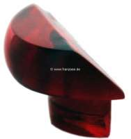 Citroen-2CV - Leuchtendeckel halb (Pilzform), Farbe rot. Diese pilzförmigen Leuchten waren an vielen kl