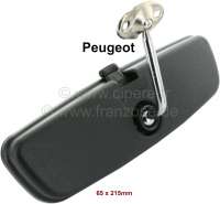 Peugeot - Innenspiegel P104/204/304/504/J7. Verschraubt. Lochabstand 35mm. Maße: 65x215mm.