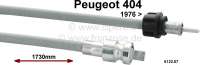 Peugeot - P 404, Tachowelle, 76->, 1720mm lang,  Antrieb im Getriebe vierkant 3x3mm Tachoseitig 3x3m