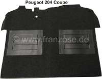 Peugeot - P 204, Teppichsatz. Material: Schlinge dunkelgrau. Passend für Peugeot 204 Coupe.