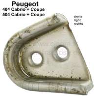 Peugeot - P 404/504, Schließkeil - Zentrierkeil Metallführung rechts. Passend für Peugeot 404 Cab