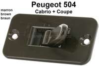 Peugeot - P 504C, Türgriff Sicherungshebel (innen) komplett montiert. Passend für Peugeot 504 Cabr