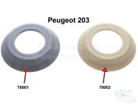 Peugeot - P 203, Kunststoffrosette für Fensterheberkurbel. Farbe elfenbein, Peugeot 203