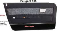 Peugeot - P 505, Türverkleidung vorne links. Farbe: Kunstleder dunkelblau, Bezug Tweet. Passend fü