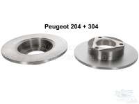 Peugeot - P 204/304, Bremsscheibensatz. Durchmesser: 257mm. Bremsscheibendicke: 10.0mm. Lochanzahl: 