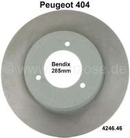peugeot vorderradbremse hydraulikteile p 404 bremsscheibe vorne 1 system P74461 - Bild 1