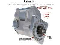 Renault - Anlasser Hochleistung (ab 1,0L Motor). Einer für fast alle klassischen Renault!  12 Volt,