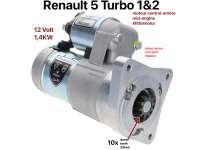 renault anlasser hochleistung 5 turbo 12 mittelmotor extrem schlanker P82346 - Bild 1