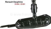 Renault - Dauphine, Schalldämpfer komplett mit verschweißten Krümmerrohr, passend für Renault Da