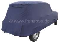 Renault - Autocover in blau, für Renault R4. Kunstfaser, luftdurchlässig, staubbindend. Speziell f