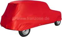 Alle - Autocover in rot, für Renault R4. Kunstfaser, luftdurchlässig, staubbindend. Speziell f