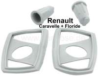 Renault - Caravelle/Floride, Dichtungen in grau (beide Seiten), für eckige Blinker. Passend für Re