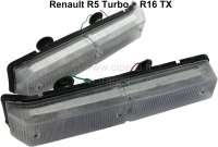 Renault - R5/R16, Blinker vorne komplett (2 Stück). Passend für Renault R5 Turbo 1 Venturi + R16 T