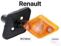 Renault - Blinker seitlich, universal passend (in Rautenform, wie das Renault Emblem). Abmessung: 38