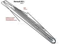 Renault - R5, Bremsleitungssatz. Passend für Renault R5L, mit vorderen Trommelbremsen, ab Baujahr 1