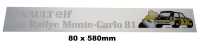 renault embleme aufkleber heckscheibe elf 1er monte carlo 81 r5abmessung 80 x P87393 - Bild 1