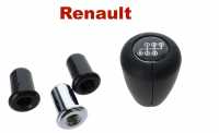 Renault - R5, Schaltknauf 5 Gang (Rückwärts links unten). Gewinde M12x1,75mm. Mit Adapter für die