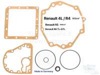 Renault - R4/R5/R6, Getriebedichtsatz. Passend für Renault R4 (852ccm). Renault R5 (950ccm), R6 TL 