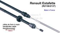 Alle - Estafette, Handbremsseil. Passend für Renault Estafette (R2136/2137). Länge: 1200mm. Or.