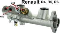 Renault - R4/R5/R6, Hauptbremszylinder. Kolbendurchmesser: 20,64mm. Passend für Renault R4, R5, R6.