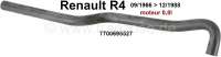 Renault - R4, Kühlerschlauch lang (56cm) führt zu dem Heizungskühler, durch die Stirnwand. Passen