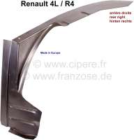 Renault - R4, Innenkotflügel hinten, Reparaturblech rechts. Das ist die äußere umlaufende Kante! 