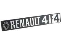 renault kofferraum anbauteile hecktueren r4 f4 emblem 1 serie kunststoff P87957 - Bild 1