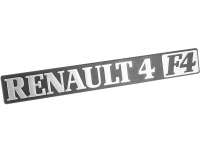 renault kofferraum anbauteile hecktueren r4 f4 emblem 2 serie kunststoff P87958 - Bild 1