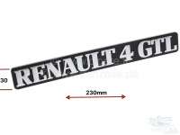 renault kofferraum anbauteile hecktueren r4 gtl emblem kunststoff P87910 - Bild 1