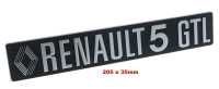 renault kofferraum anbauteile hecktueren r5 emblem 5 gtl kofferraumklappe phase 1 P87974 - Bild 1
