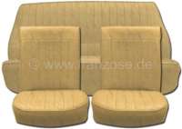 renault komplette sitzbezuege saetze 4cv 2x vordersitz 1x ruecksitzbank kunstleder beige P88216 - Bild 1