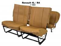 renault komplette sitzbezuege saetze r4 vorne hinten als ersatz defekten kunstleder farbe caramel P88867 - Bild 1