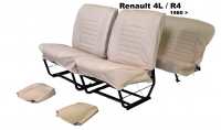 renault komplette sitzbezuege saetze r4 vorne hinten als ersatz defekten kunstleder farbe weiss P88873 - Bild 1