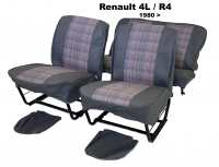 renault komplette sitzbezuege saetze r4 vorne hinten als ersatz defekten kunstleder stoff P88857 - Bild 1